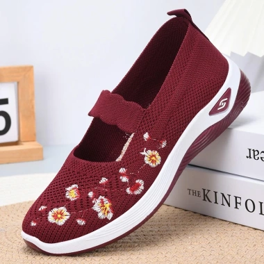 Giày lười nữ trung niên cho bà nội bà ngoại, thoải mái đi bộ, thể dục, du lịch, 189.000đ 4