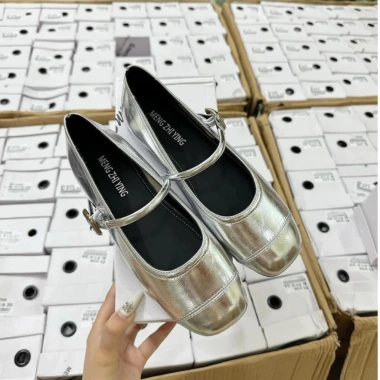 Giày Mary Jane Búp Bê Nữ Mũi Vuông Quai Dẹt Ngang Siêu Êm - Giá chỉ 185.000đ