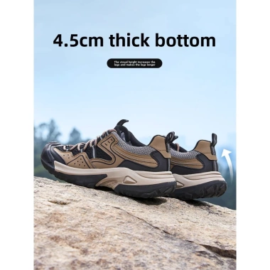 Giày Nam Camel Crown Thể Thao Chống Trơn Trượt Leo Núi, Ngoài Trời, Đi Bộ Đường Dài