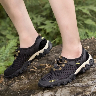 Giày Nam Sport Traking Leo Núi và Chạy Bộ Vải Lưới Thông Thoáng - Mono Sport 125k
