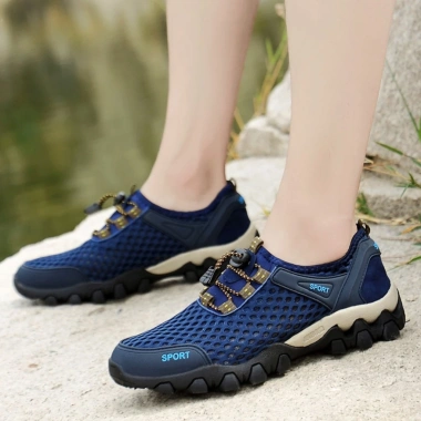 Giày Nam Sport Traking Leo Núi và Chạy Bộ Vải Lưới Thông Thoáng - Mono Sport 125k