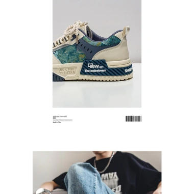 Giày Nam Urban Sneaker Dây To Vải Tweed Đế Cao Su - 119k BST Tết 2.026 2Seven G08 9