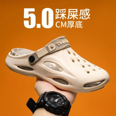 Giày ngoài lỗ nam 2.024 chống trượt, thoáng mát, thích hợp đi biển, giá ưu đãi 216.171₫ 2