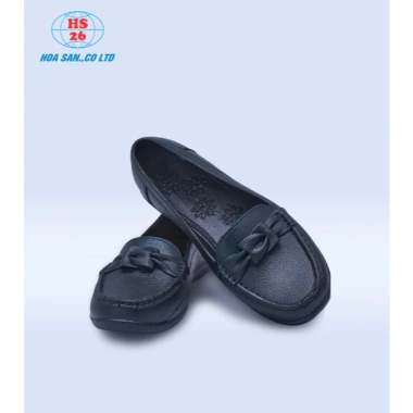 Giày nhựa Hoa San màu đen bền đẹp, giày xây, lao động cỡ 36-43, giảm giá 55.000₫
