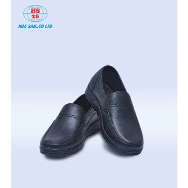 Giày nhựa Hoa San màu đen bền đẹp, giày xây, lao động cỡ 36-43, giảm giá 55.000₫