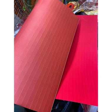 Giấy nhung đỏ gấp quạt có sẵn nếp gấp - Pháo giấy trang trí Tết, phụ kiện giá 6.990đ