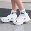 Giày Nữ Cross Clog Platform 5p Đế Cao Quảng Châu Giá 289k Tặng 10 Sticker 3