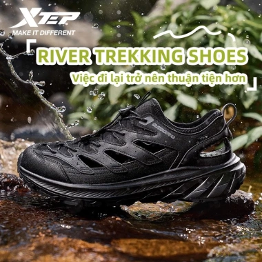 Giày River Trekking XTEP cho Nam - Sandal Thể Thao Ngoài Trời, Đi Biển, Đế Siêu Bám, Thoáng Khí, Giảm Giá 17%
