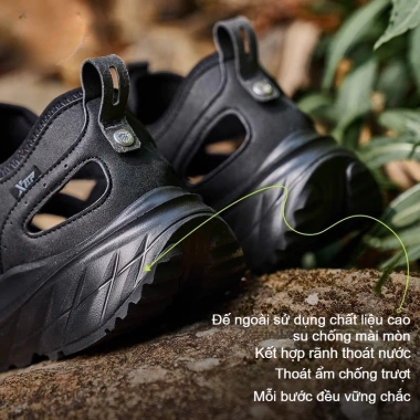 Giày River Trekking XTEP cho Nam - Sandal Thể Thao Ngoài Trời, Đi Biển, Đế Siêu Bám, Thoáng Khí, Giảm Giá 17% 6