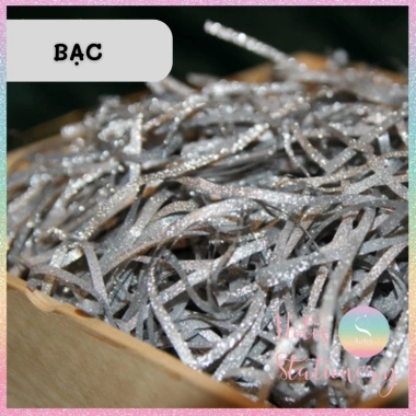 Giấy rơm kim tuyến 3mm - Raffia óng ánh lót hộp quà sang trọng cao cấp 10 Giấy rơm kim tuyến 3mm - Raffia óng ánh lót hộp quà sang trọng cao cấp 10