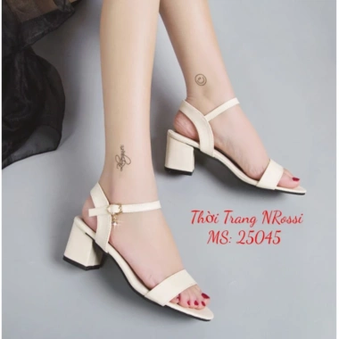 Giày sandal bản ngang gót 5cm đen size 40-44 FREESHIP giá ưu đãi 312.800đ