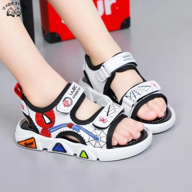 Giày Sandal Bé Trai LED Dạ Quang Đế Mềm Chống Trơn Trượt Thời Trang Hoạt Hình 3