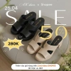 Giày sandal cao gót Super Soft AK446 6P - Đế trụ, lỗ thoáng khí, quai thời trang, 330k 3