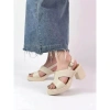 Giày sandal cao gót Super Soft AK446 6P - Đế trụ, lỗ thoáng khí, quai thời trang, 330k 7