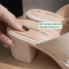 Giày sandal cao gót Super Soft AK446 6P - Đế trụ, lỗ thoáng khí, quai thời trang, 330k 8
