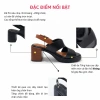 Giày sandal cao gót Super Soft AK446 6P - Đế trụ, lỗ thoáng khí, quai thời trang, 330k 9