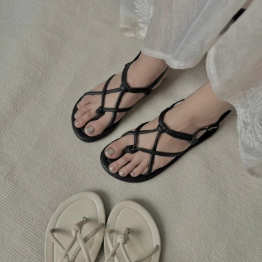 Giày sandal dây đan thắt dây Nari - Đế cao cấp, êm chân, tăng size, chỉ 190k