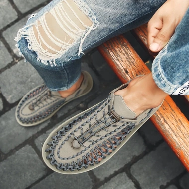 Giày sandal dệt chống trượt, thoáng khí, 9 màu cho nam & nữ - Giá 383.396₫ 6 Giày sandal dệt chống trượt, thoáng khí, 9 màu cho nam & nữ - Giá 383.396₫ 6