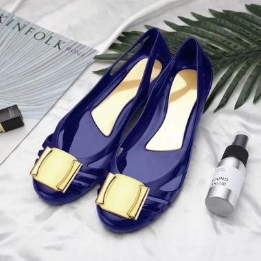 Giày sandal jelly nữ mùa hè Baotou nhựa PVC rỗng gót La Mã - Giá chỉ 234.756₫