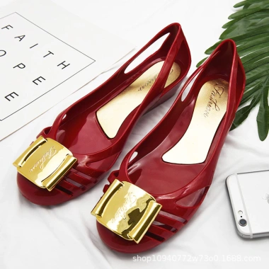 Giày sandal jelly nữ mùa hè Baotou nhựa PVC rỗng gót La Mã - Giá chỉ 234.756₫ 10 Giày sandal jelly nữ mùa hè Baotou nhựa PVC rỗng gót La Mã - Giá chỉ 234.756₫ 10
