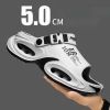 Giày sandal nam 2.025 đế dày, chống trượt, hai cánh, lý tưởng lái xe ngoài trời 7