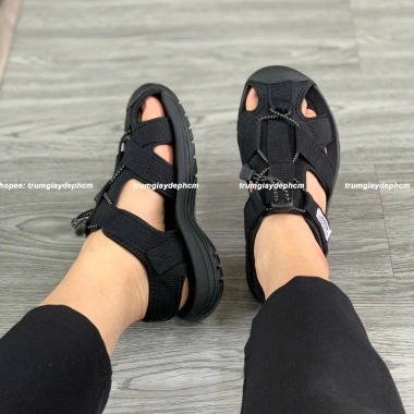 Giày sandal nam bít mũi Vento NV7.606 đen - Phượt leo núi, giá ưu đãi 299.000₫