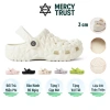Giày sandal Nerdy nam nữ đế cao 4cm, quai da phối dù êm bền, quai hậu tháo rời - màu xám