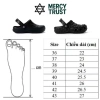 Giày sandal Nerdy nam nữ đế cao 4cm, quai da phối dù êm bền, quai hậu tháo rời - màu xám 9