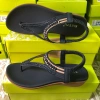 Giày sandal nữ 2.023 phong cách Âu-Mỹ, dây đeo đàn hồi, đính hạt mềm mại, thoáng khí, nhẹ thoải mái, size lớn - 340k 5