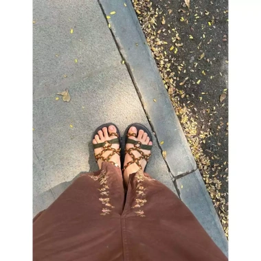 Giày sandal nữ boho nhẹ thoáng, thích hợp đi biển dạo phố - Giá 350.000đ (giảm từ 437.500đ)