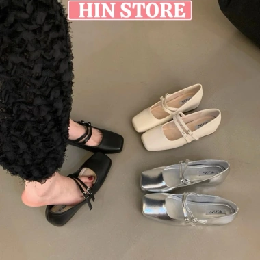 Giày sandal nữ đế bệt mềm, quai ngang Hàn Quốc MS22 - 185.900 VND, đi chơi, học