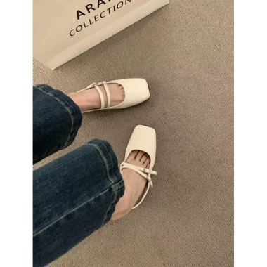Giày sandal nữ đế bệt mềm, quai ngang Hàn Quốc MS22 - 185.900 VND, đi chơi, học