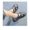 Giày sandal nữ đi học đế cao hiện đại trẻ trung Hàn Quốc đan vuông quai đế chuẩn 5