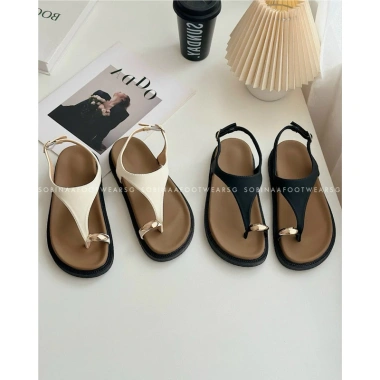 Giày sandal nữ new xỏ ngón đế bánh mì full box thời trang quai hậu kẹp ngón giảm 288.999₫ 3