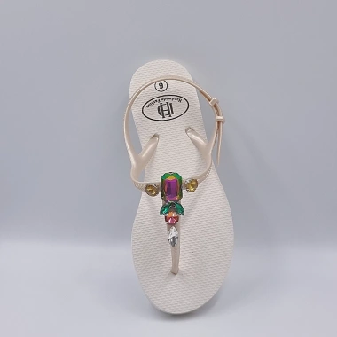 Giày sandal quai kẹp nữ đính đá xịn - Đế chống trượt, đa màu, 160k, du lịch 10