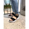Giày sandal unisex The BiLy quai ngang dây dù, đế IP siêu êm nhẹ, màu đen đế trắng - giảm giá 20% BLDT09 6