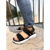 Giày sandal unisex The BiLy quai ngang dây dù, đế IP siêu êm nhẹ, màu đen đế trắng - giảm giá 20% BLDT09 7