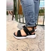 Giày sandal unisex The BiLy quai ngang dây dù, đế IP siêu êm nhẹ, màu đen đế trắng - giảm giá 20% BLDT09 8