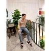 Giày sandal unisex The BiLy quai ngang dây dù, đế IP siêu êm nhẹ, màu đen đế trắng - giảm giá 20% BLDT09 9