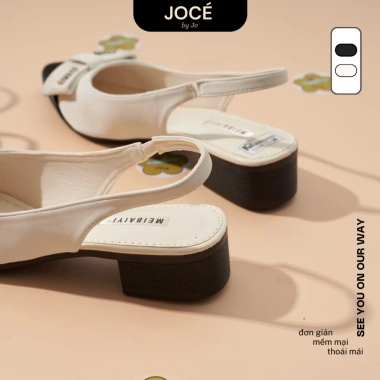 Giày slingback nữ mũi nhọn nơ Jocé phối màu gót hở sang chảnh - Size 1 - 175k 7 Giày slingback nữ mũi nhọn nơ Jocé phối màu gót hở sang chảnh - Size 1 - 175k 7