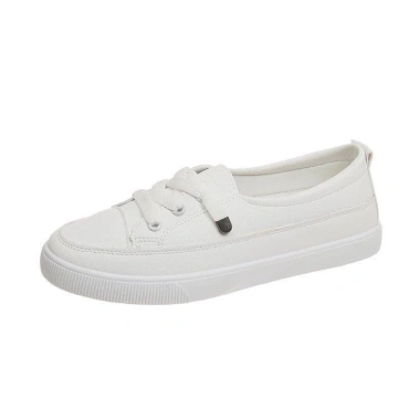 Giày Slip On Dây Buộc Rút Trắng Da PU - Kiểu Đơn Giản, Giá 106.770 VND, Giảm 22% 2 Giày Slip On Dây Buộc Rút Trắng Da PU - Kiểu Đơn Giản, Giá 106.770 VND, Giảm 22% 2