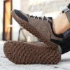 Giày sneakers chống thấm, đế cao su, chạy bộ & đi bộ dài, màu đen-xám-xanh kaki, giá 523.944₫ 5
