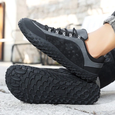 Giày sneakers chống thấm, đế cao su, chạy bộ & đi bộ dài, màu đen-xám-xanh kaki, giá 523.944₫ 9