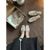 Giày Sục Ballet Nữ Lưới Hoa Đính Nơ Đệm Da Mềm - Phong Cách Mùa Hè 2.025 QCCC Giá 345k 8
