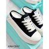 Giày sục thể thao nữ đạp gót vải kaki mềm êm - Đi học, làm, du lịch 285k