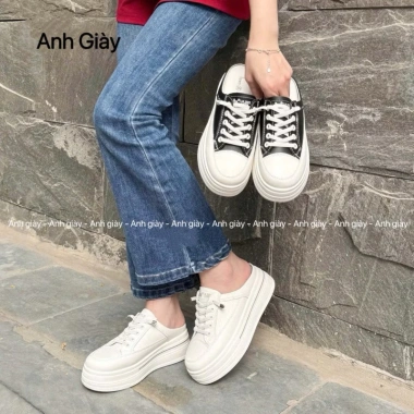 Giày sục TT47 Sneakers thể thao độn đế 6p nhẹ êm, tăng size, trẻ trung đi chơi du lịch 5