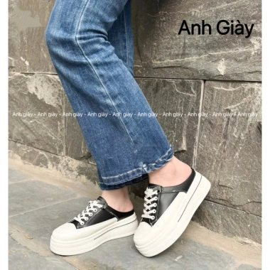 Giày sục TT47 Sneakers thể thao độn đế 6p nhẹ êm, tăng size, trẻ trung đi chơi du lịch 6