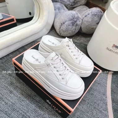 Giày sục TT47 Sneakers thể thao độn đế 6p nhẹ êm, tăng size, trẻ trung đi chơi du lịch 10