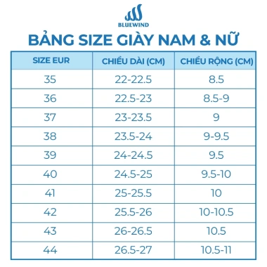 Giày Thể Thao Nam Nữ BLUEWIND TD Sport 68.383 - Tôn Dáng Trẻ Trung, Giá 269.000đ 9