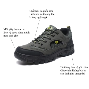 Giày thể thao nam Timanvn SN52 siêu nhẹ, êm chân, thoáng khí - chạy bộ & leo núi, giá 350.000₫ 8
